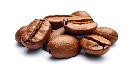 Wall Mural - Coffee bean isolated on white background with clipping path