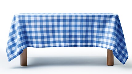Aufkleber - blue table cloth texture on white background