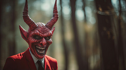 Canvas Print - Mischievous Devil Costume