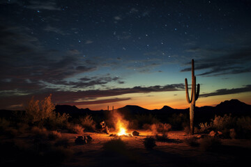 Wall Mural - desert starlight solace