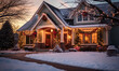 © ink drop - A house covered with christmas lights and festive decorations for the holiday season