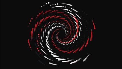 Wall Mural - Abstract spiral vortex symbol logo background in dark color. This can be used as a logo or background wallpaper.