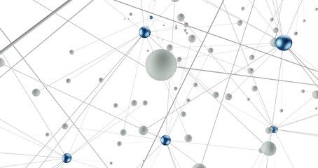 The structure of the network connection of points and lines. Data technology.