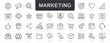 © warmworld - Marketing thin line icons set. Digital marketing editable stroke icons. marketing & advertising icon collection. Vector