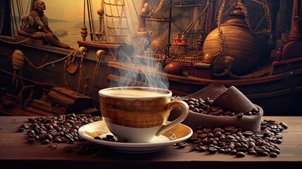 Wall Mural - coffee background