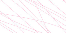 Pattern Pink Wave Paper Background .pink Strings, Thread Isolated On White Background And Texture .
