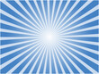 眩しい太陽光線イメージのシンプルな集中線背景素材_青色