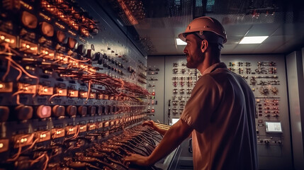 An operator maintains control of a gas-electric energy center