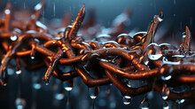 Metal Sharp Curl Of Barbed Wire Close-up. Conceptual Shot Illustrating The Possibility Of Damage When In Contact With Him From Different Sides, Dangerous Love Affairs, Unrequited Love, And The Like