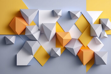 Wall Mural - Geometric background design abstract. Generative AI