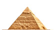 Giza pyramid in Egypt isolated object, transparent background