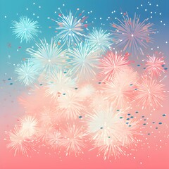 Pastel firework wallpaper.