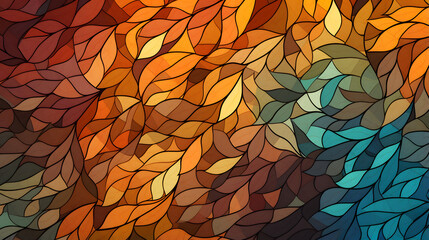 Wall Mural - autumn leaves background