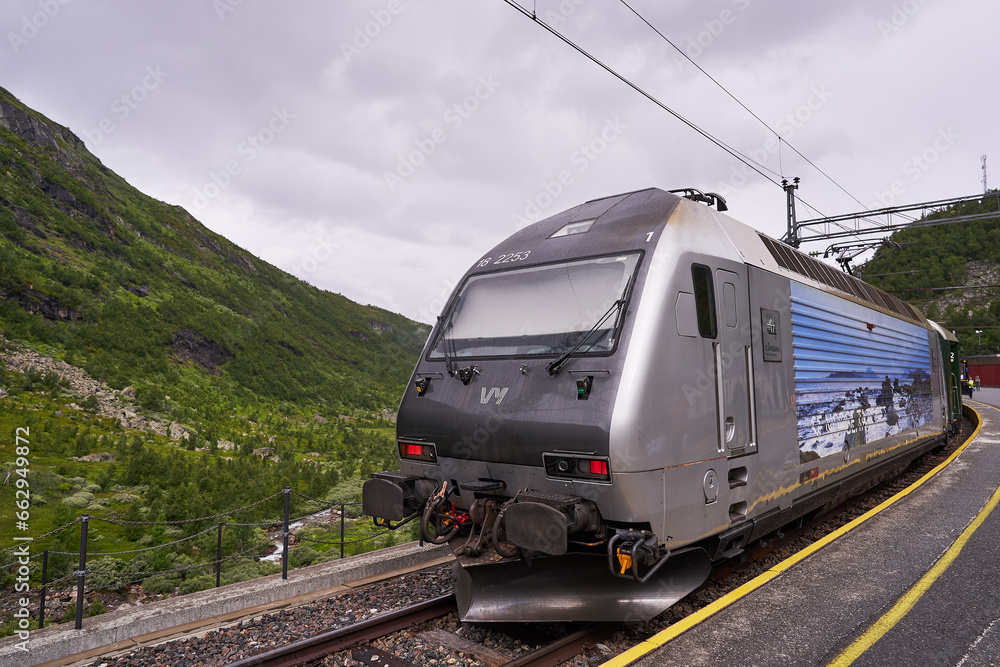 Foto De Stock Fl m Norway On August 4 2023 Modern Electric Foto De Stock Fl m Norway On August 4 2023 Modern Electric