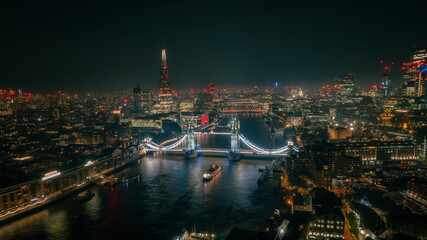 Wall Mural - Tower Bridge London at night