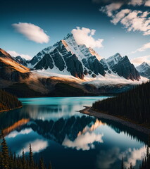  Lake and Mountain Reflection