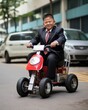 This man with dwarfism may not be able to reach the pedals of his car, but he has found a solution by customizing his vehicle to fit his needs. With independence and determination, he drives