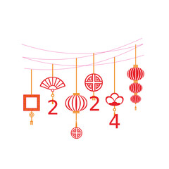 Wall Mural - Chinese New Year Icons and vector elements