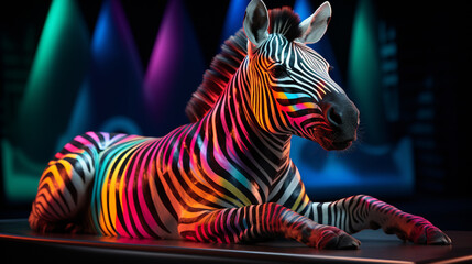 Sticker - zebra HD 8K wallpaper Stock Photographic Image