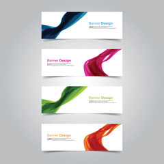 Wall Mural - vector abstract design banner web template