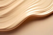Close up of face liquid foundation texture. Cosmetic background isolated on white.
