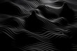 Modern 3D background with rippling, abstract black layers. Rendered with three-dimensional techniques. Generative AI