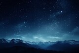 Fototapeta Na sufit - Starry sky at night above the mountain range