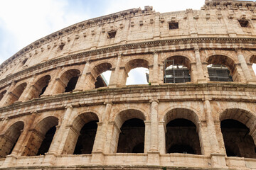 Canvas Print - Colosseum or Flavian Amphitheatre in Rome, Italy