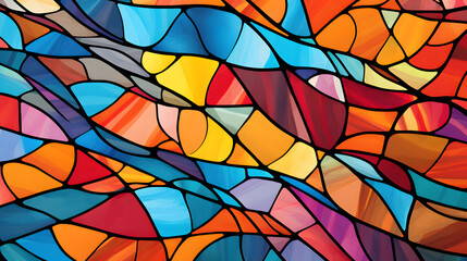 Poster - Abstract glass painting