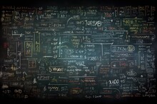 Equations Chalkboard Background