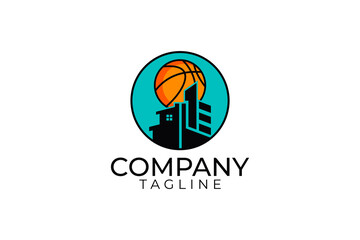 Wall Mural - Basketball  logo and vector