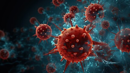 Aufkleber - virus infection is spreading out in a network