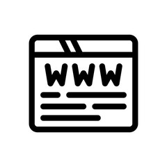website line icon