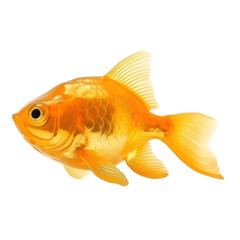 Wall Mural - Goldfish isolated on transparent background,transparency  