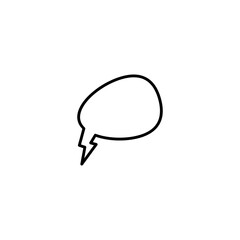 Sticker - Speech And Thought Bubble icon isolated on transparent background