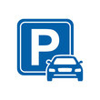 © Chinara - Car parking sign, icon. Parking space sign. Parking location sign