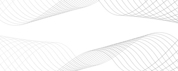 Abstract Grey, white wave line transparent background. Wave modern stream background. Abstract business wave curve lines background. Vector Illustration the gray pattern of lines abstract background.