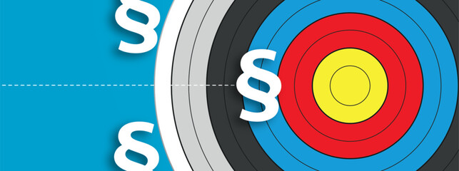 Sticker - Paragraphs Target First Blue Header