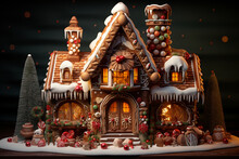 Built A Gingerbread House Together, A Cherished Christmas Tradition Filled With Laughter And Creativity.