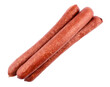 Sausage  isolated on the white background.