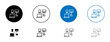 Cross-platform line icon set. Digital multiple electronic devices vector symbol. Icon for ui designs.