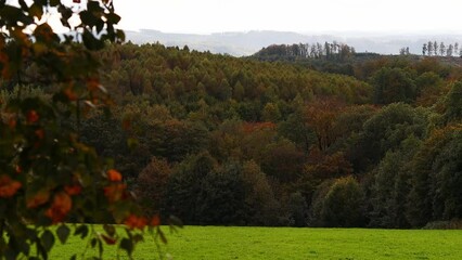 Wall Mural - the german bergisches land countryscape video