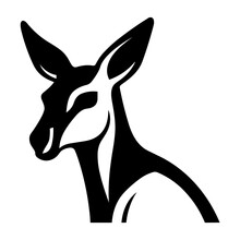A Vector Image Of A Kangaroo's Head Can Serve As A Distinctive Emblem For Branding, Apparel Designs, Accessories, Educational Materials, Web And App Graphics, Tourism Promotions, Artwork, Interior Dec