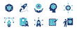 © elmantastic - business build new startup project idea icon set create creative innovation digital asset scheme vector illustration concept design for web and app