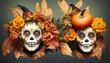 halloween background muertas