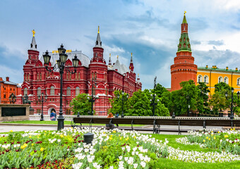 Wall Mural - Manezhnaya Square in center of Moscow, Russia