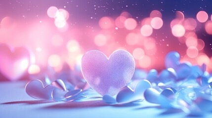  a heart shaped object sitting on top of a white table.  generative ai