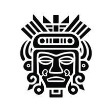 Free Vector Maya Civilization Cartoon With Tradtional Masks And Accessories Isolated