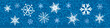 Winter vector beautiful blue background with snowflakes