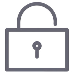 lock icon on button